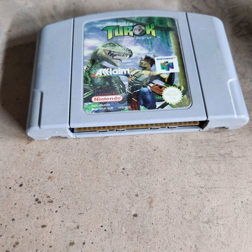 Nintendo 64 Turok 1 & 2 game used, pack without box