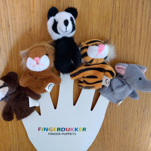 Finger puppets new, 5 different animals