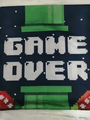 Game Over decorative pillowcase 45x45cm new