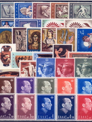 W189 Ελλάδα συλλογή 1964 πλήρης χρονιά με ασφράγιστα γραμματόσημα καινούργια