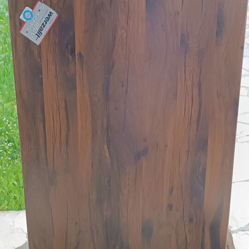 Werzalit table surface oak color, new, size 0.70x1.10 m