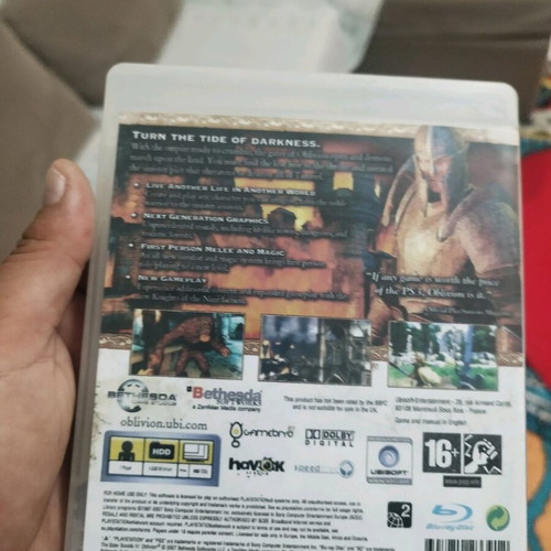The Elder Scrolls Oblivion used for Sony, adventure game