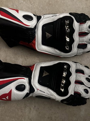 Γάντια DAINESE Steel-Pro καινούργια σε μαύρο, λευκό και κόκκινο