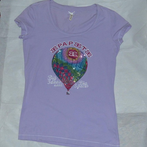 Gaudi Trade lilac top with strass size M like new