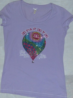 Gaudi Trade lilac top with strass size M like new