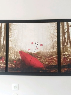 Modern triptych artwork by Hatzianastasiou Spyros like new