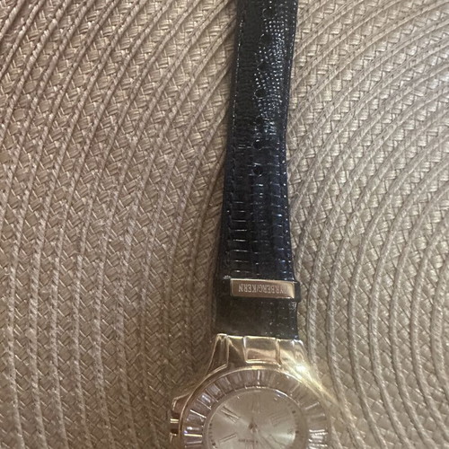 Dyrberg/Kern women's watch DK new, gold dial, black strap