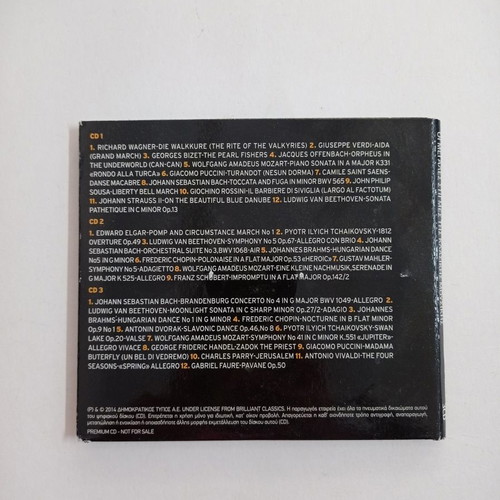 Classical music CDs used, 1 triple and 2 quadruple sets