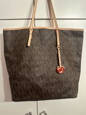 Michael Kors shoulder bag used, beige and brown
