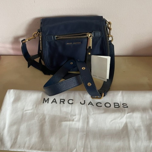 Marc Jacobs crossbody bag, navy blue with gold hardware