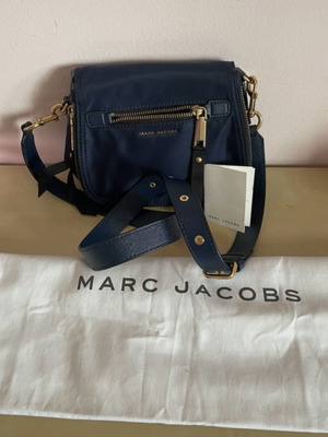 Marc Jacobs crossbody bag, navy blue with gold hardware