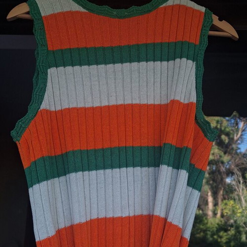 Karavan knitted dress used, colorful, one size