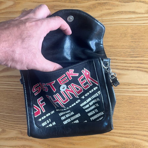 Killah "Sister of Thunder" vintage shoulder bag with chain, 90s Y2K grunge