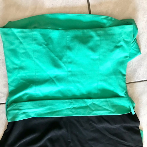 One-piece jumpsuit like new, black and green, size L