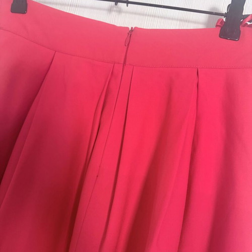 Poplin skirt coral red, brand new, size M