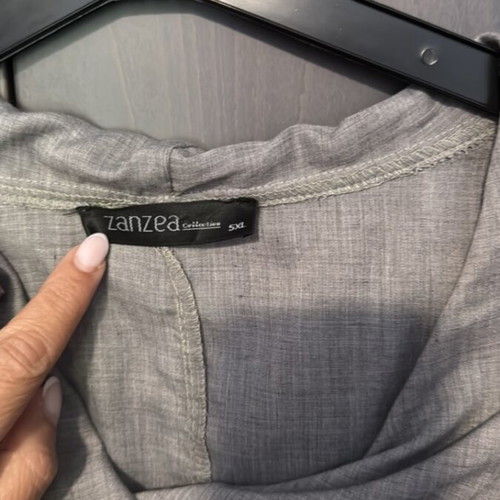 Linen summer dress gray new Zakcret XXXL