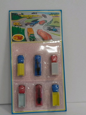 Joy toy Ν107 blister με 6 φορτηγά καινούργιο από αφοί Βιδάλη δεκαετίας 70 80