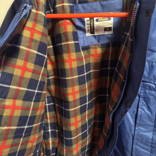 Atlantis waterproof parka with fleece collar, new, blue