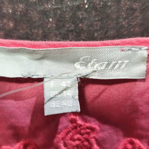 Pink cotton shirt Etam new, size large