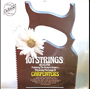 101 Strings - Play & Sing The Songs Of Carpenters (LP). 1976. VG+ / VG+