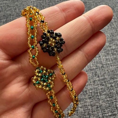 Handmade crosses new, black and gold, set of 2 pieces