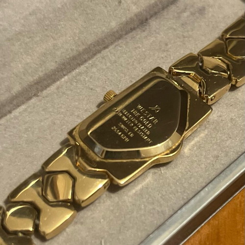Westar vintage γυναικείο ρολόι Swiss Quartz 18K Gold Electro Plated μπρασελέ σαν καινούργιο