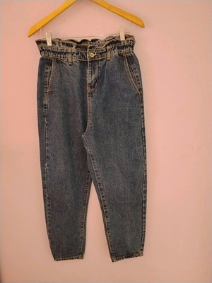 Paperbag jeans Zuiki like new, blue, size S 36