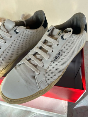S.Oliver men's sneakers used, size 44, white