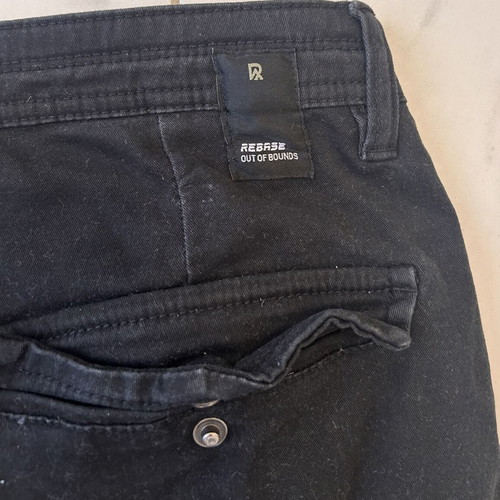 Rebase men's cargo jogger pants size 36 black used
