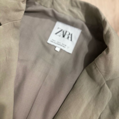 Linen jacket Zara beige like new, size S