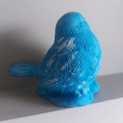 Decorative bird made of plaster new for indoor use
