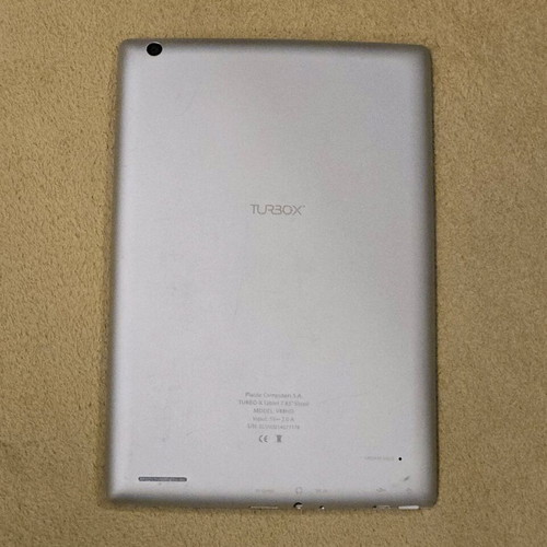 Turbo-X tablet used, 7.85" screen, 8GB memory, front and rear cameras