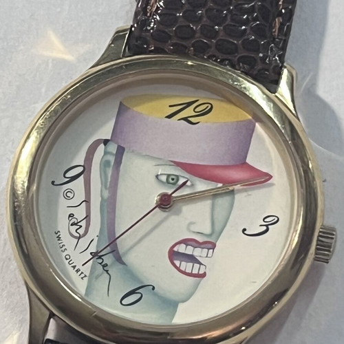 Aubry Freres 35mm Art watch used, women's, white