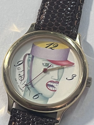 Aubry Freres 35mm Art watch used, women's, white