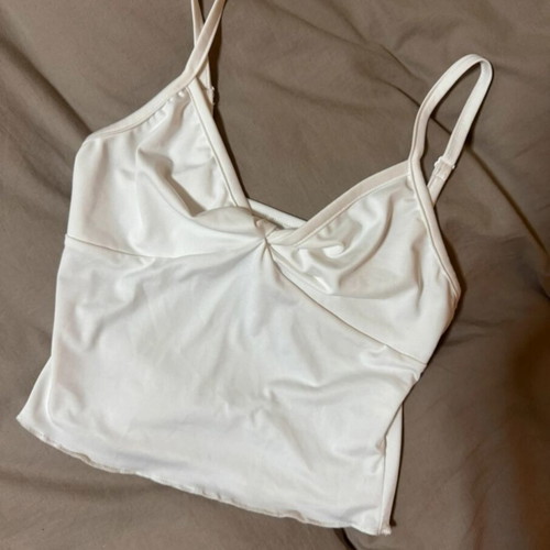 White tank top like new, size S