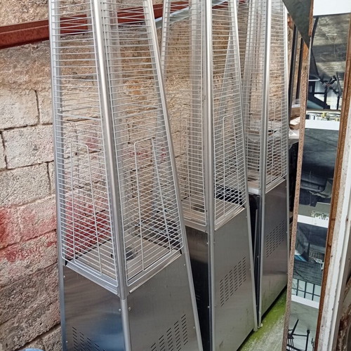 Inox outdoor heaters like new, set of 3