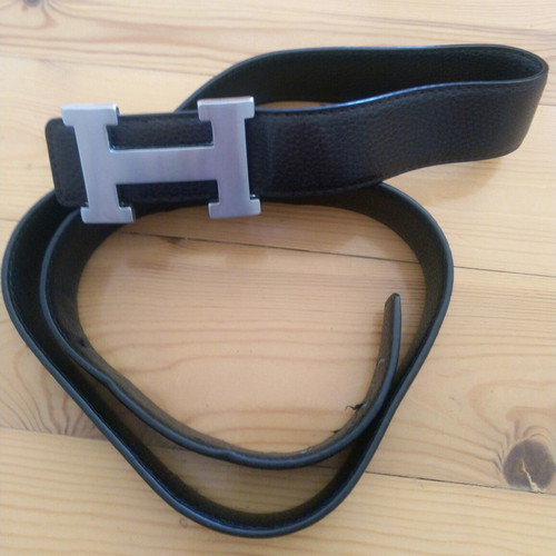 Hermes belt used, reversible brown and black 110 cm