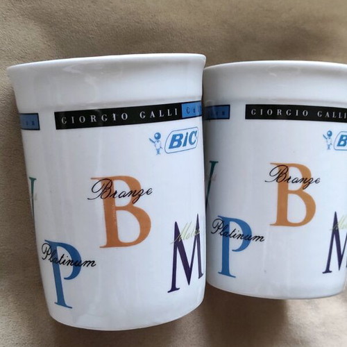 Κούπες BIC vintage Giorgio Galli collection σαν καινούργιες, 2 τεμάχια