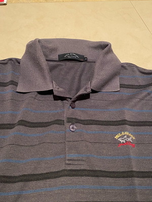 Paul & Shark polo ανδρική μακρυμάνικη μπλούζα γκρι μέγεθος L