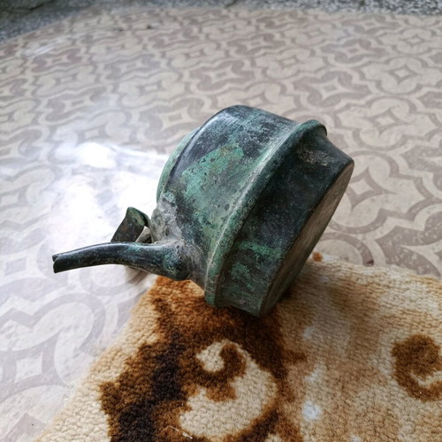 Copper kettle old, used