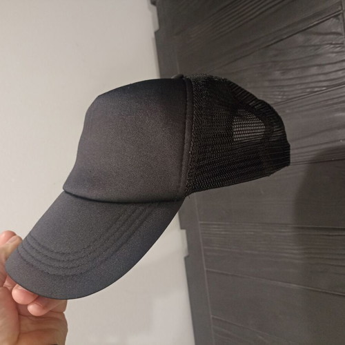 Black jockey hat like new with breathable mesh