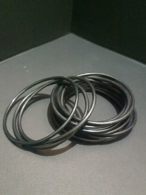 Plastic bracelets new, pack of 15 black