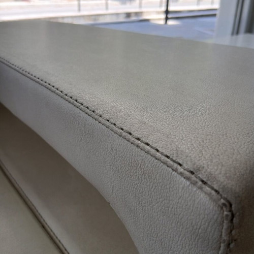 3-Seater Sofa used, Genuine Leather, Ideal for Office or Clinic