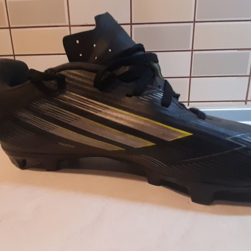 Adidas Performance F50 Club football shoes, black with studs, size 42