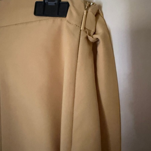 Mango yellow midi skirt XL like new