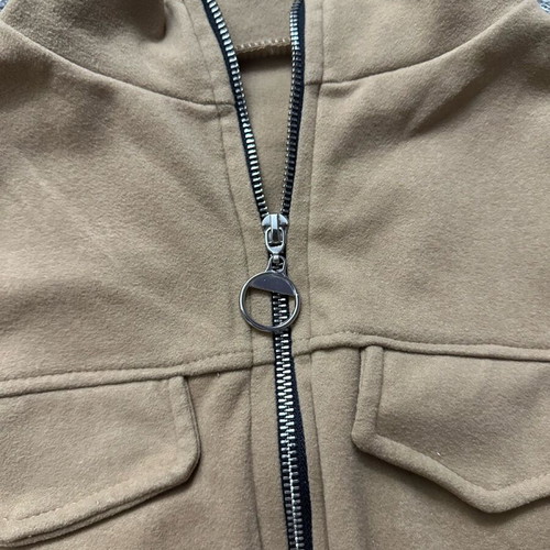 Women's cropped jacket like new, beige