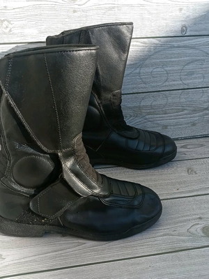 Мото боти Polo кожени рокерски като ново, номер 38, черни