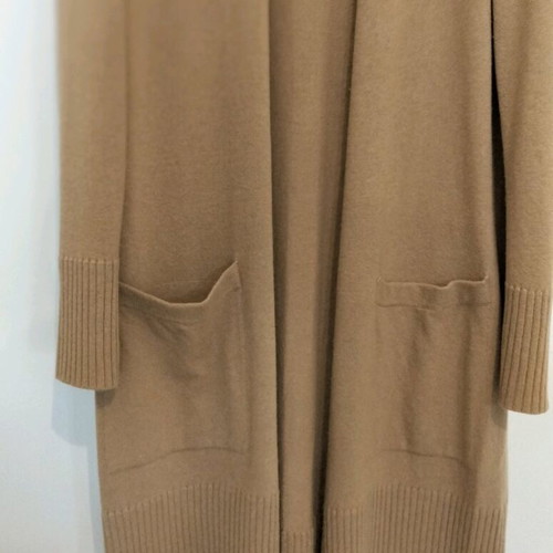 Massimo Dutty γυναικεία πλεκτή μακριά ζακέτα σαν καινούργια, μπεζ-καμηλό