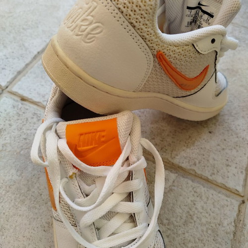 Nike WMNS Ebernon Low sneakers like new, white and orange peel