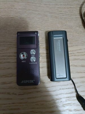 Handheld tape recorders used, 2 pieces, unknown functionality